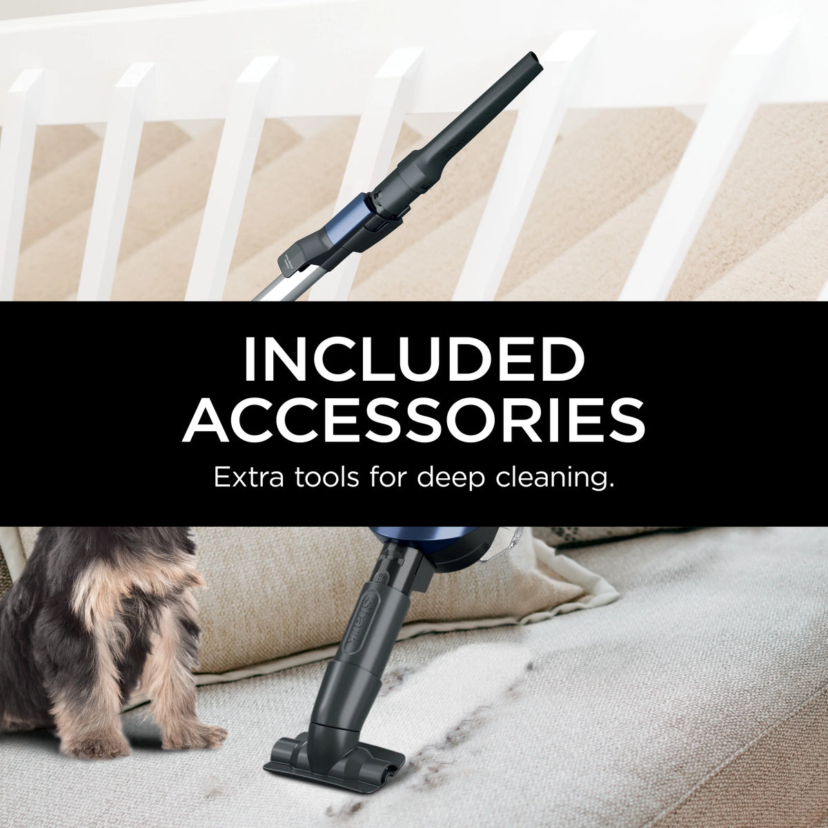 Shark UltraLight Pet Pro Corded Stick, PowerFins and Self-Cleaning Brushroll, HZ600, Cordless Stick Vacuum, Lightweight, Powerful Suction, Pet Hair, Hard Floor, Carpet, HEPA Filter
