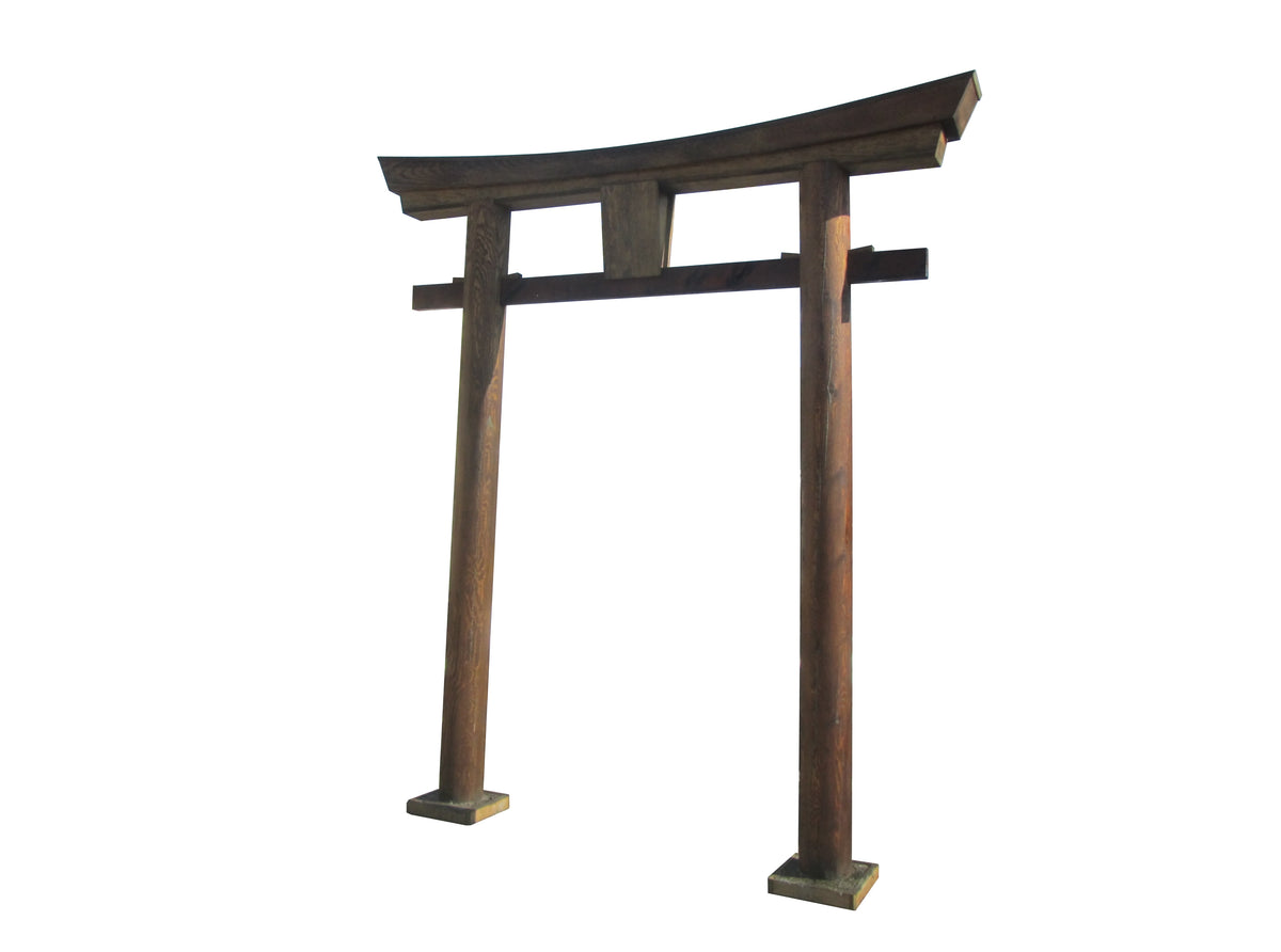 SamsGazebos Japanese Torii Gate Wooden Arbor, 106 Inch, Brown