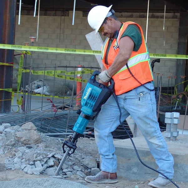 14 Amp 1-1/8 in. Hex Corded Variable Speed 35 lb. Demolition Hammer w/ Soft Start, LED, (1) Bull Point and Hard Case