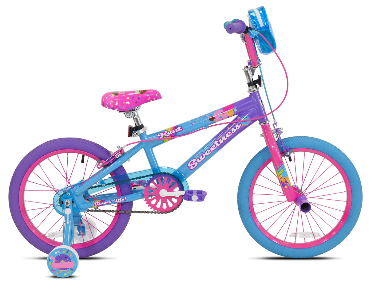 18" Sweetness Girls Bike, Purple/Pink/Blue