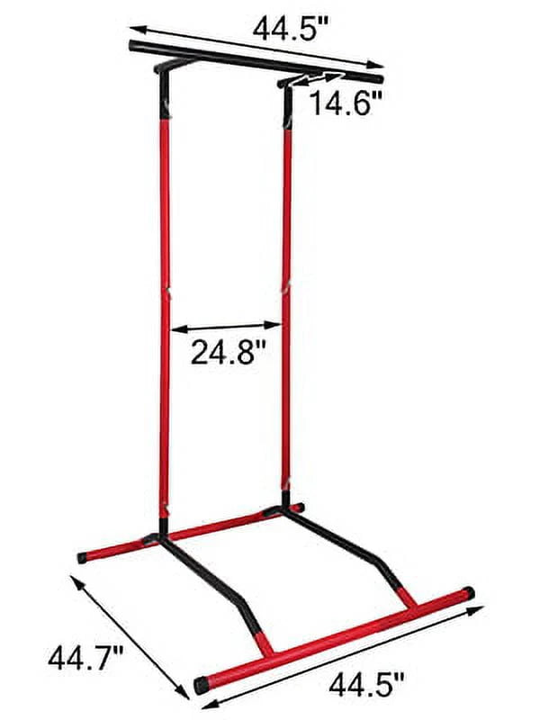 BENTISM Portable Pull Up Dip Station Gym Bar Power Tower Chin Up Fitness Strength W/Bag