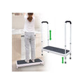Step Stool with Handle for Elderly Medical Step Stools Seniors Handicap High Beds Mobility Platform Steel Foot Steps With Handrails Ramp Assist for Car, Bedside, Shower, Bathtub