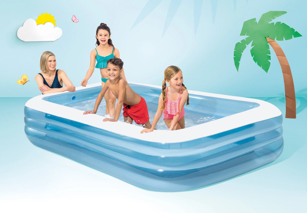 Intex Inflatable Swim Center Family Lounge Pool, 120" x 72" x 22" - Colors may vary.