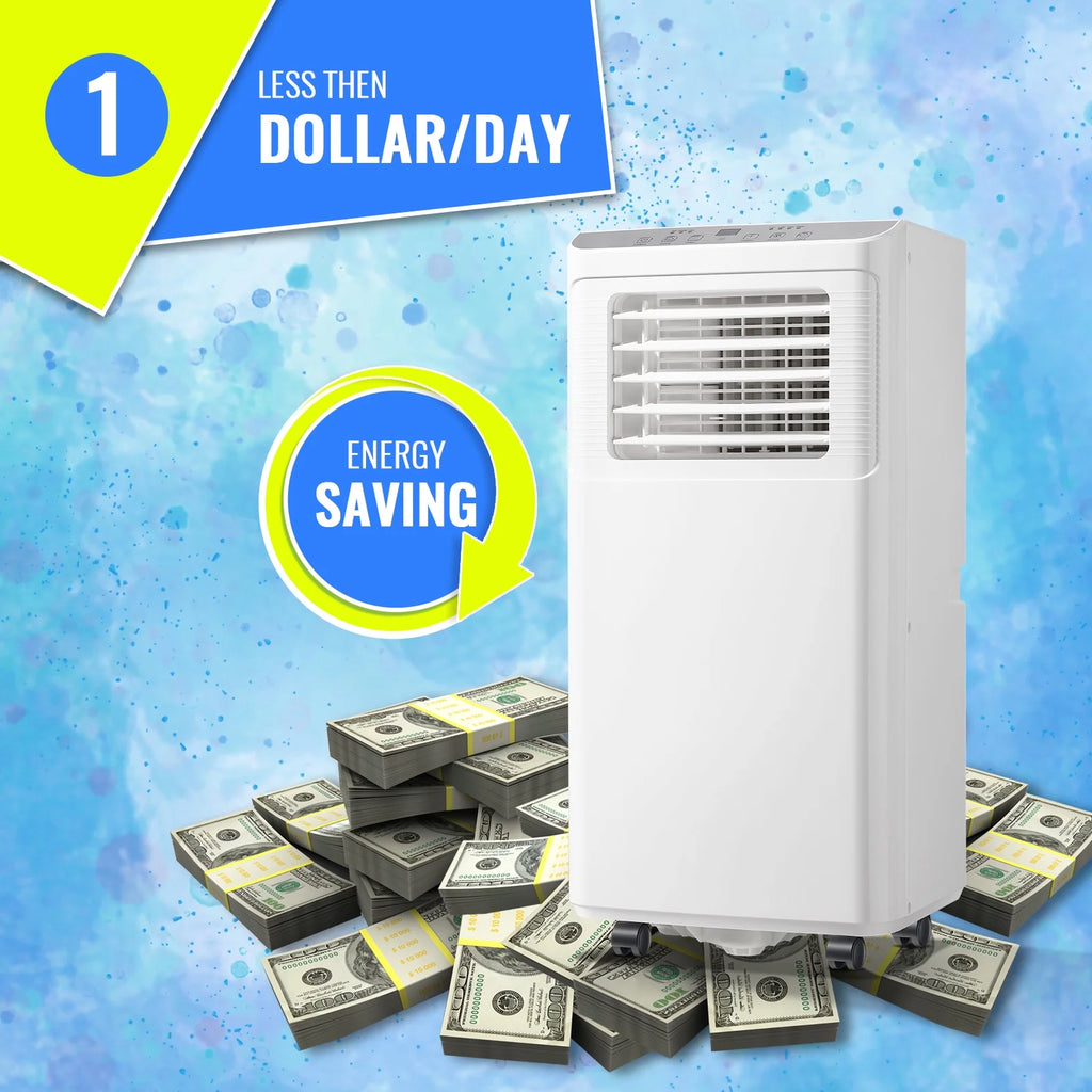 TACOOL Portable Air Conditioner 8000 BTU Portable Ac Unit up to 250 Sq, 3 IN 1 with Remote Control, All White, New