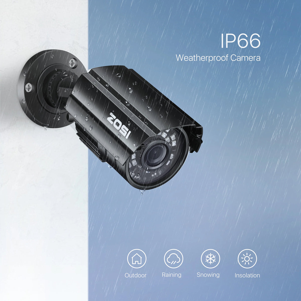 ZOSI 1080P Security Camera System H.265+ 8CH Full 1080P HD Video DVR Recorder with 4X HD 1920TVL 1080P Indoor Outdoor Weatherproof CCTV Cameras ,Motion Alert,Remote Access(No HDD)