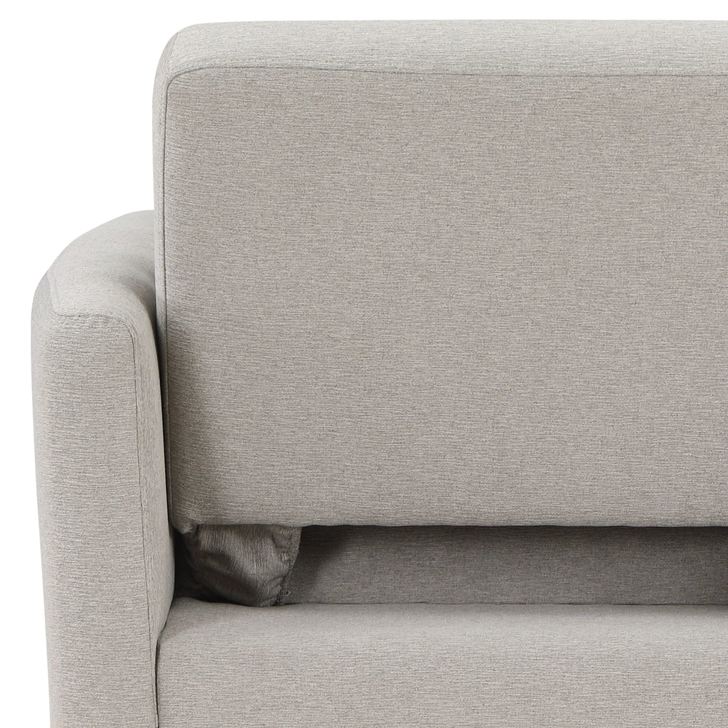 Serta Carly Scandinavian Style Convertible Chair, Ivory Fabric