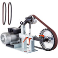 KFFKFF 2" x 82" Belt Grinder, 2HP 1500W, Versatile 3-in-1 Constant Speed Sander, 110V Bench Sander with 12" Wheel, Flat Platen Tool Rest, Ideal for Knife Crafting