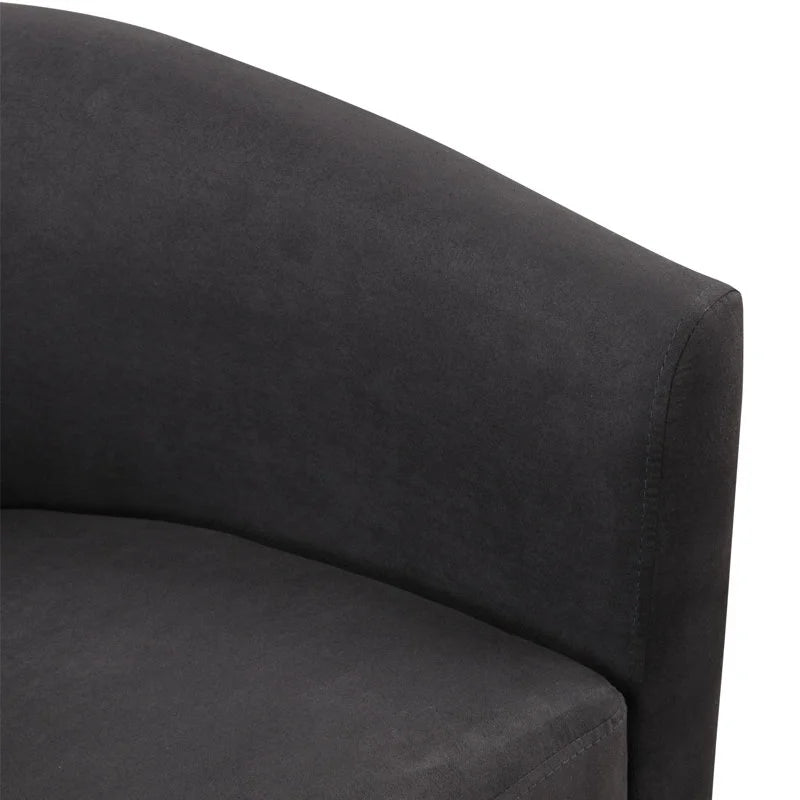 Bonzy Home Velvet Accent Chair with Ottoman for Living Room,Beige