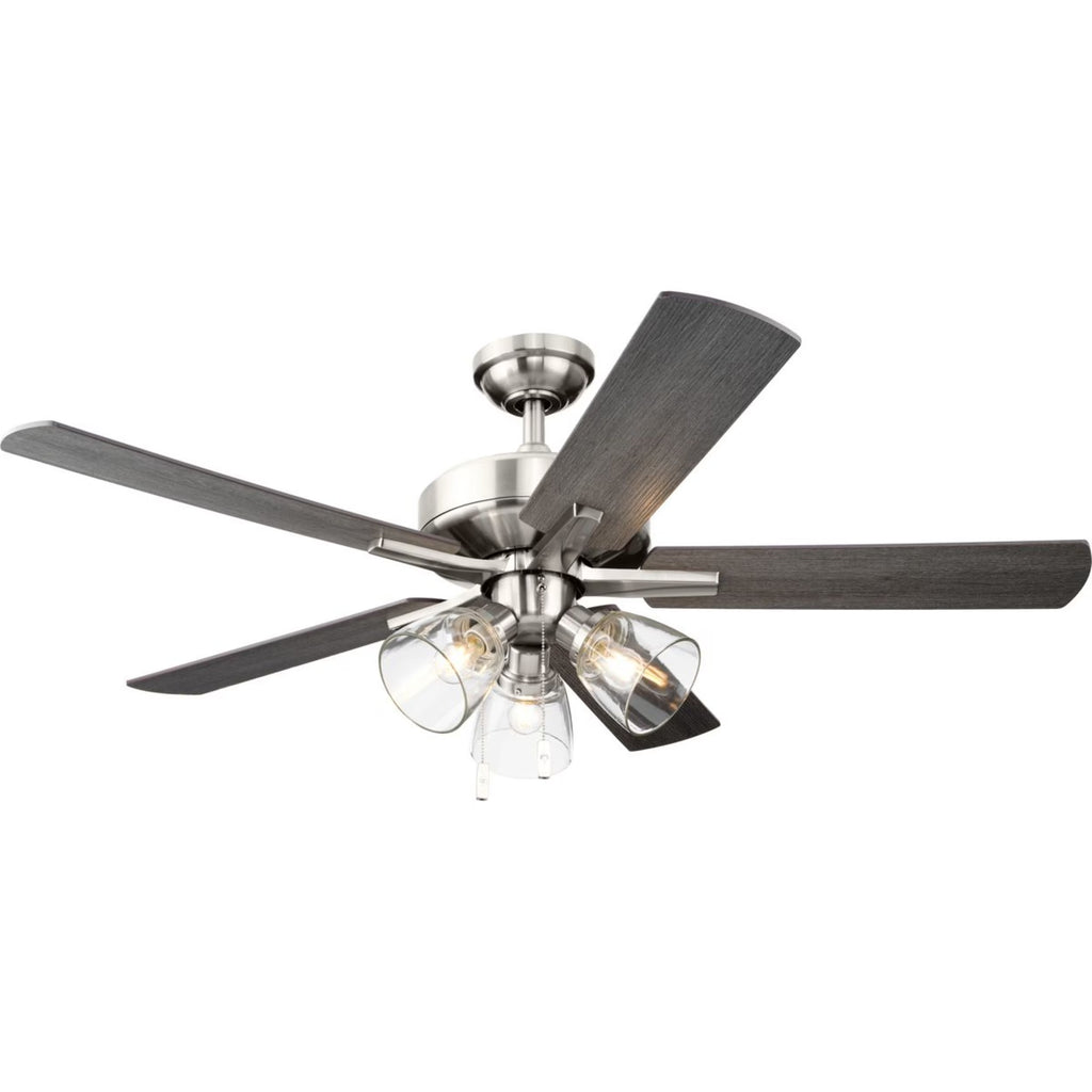 Better Homes & Gardens 52" Bronze Transitional Ceiling Fan, 5 Reversible Blades, 3 LED Bulbs Included