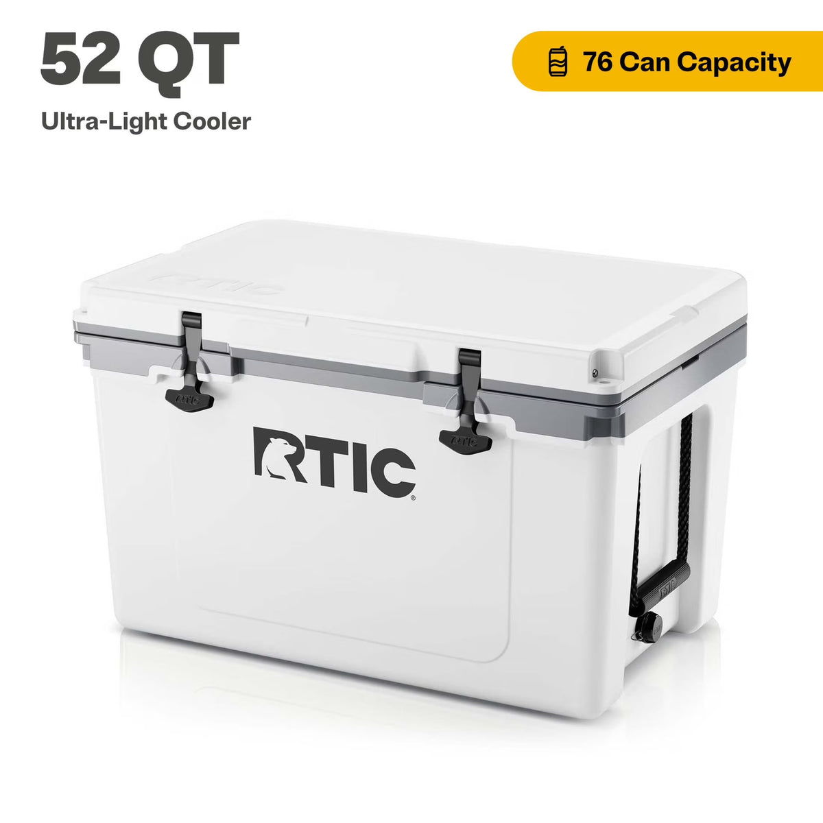 RTIC 52 QT Ultra-Light Hard-Sided Ice Chest Cooler, Fits 76 Cans, Trailblazer