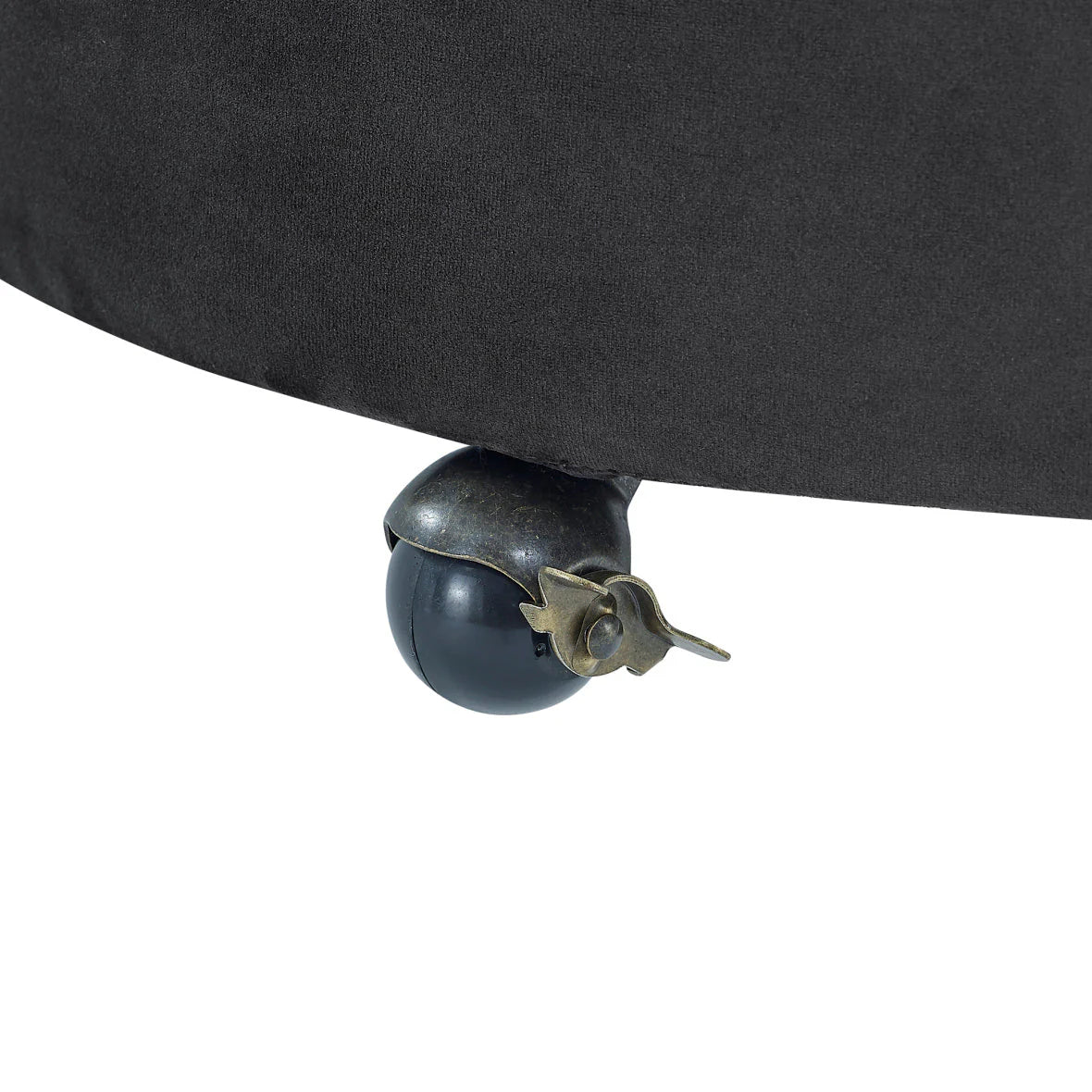 Swivel Barrel Chair, Modern Velvet Upholstered Lounge Chair with Button Tufted Design and Movable Wheels, Round Club Chair with 3 Pillows for Bedroom, Living Room, Lounge, Hotel. Black.