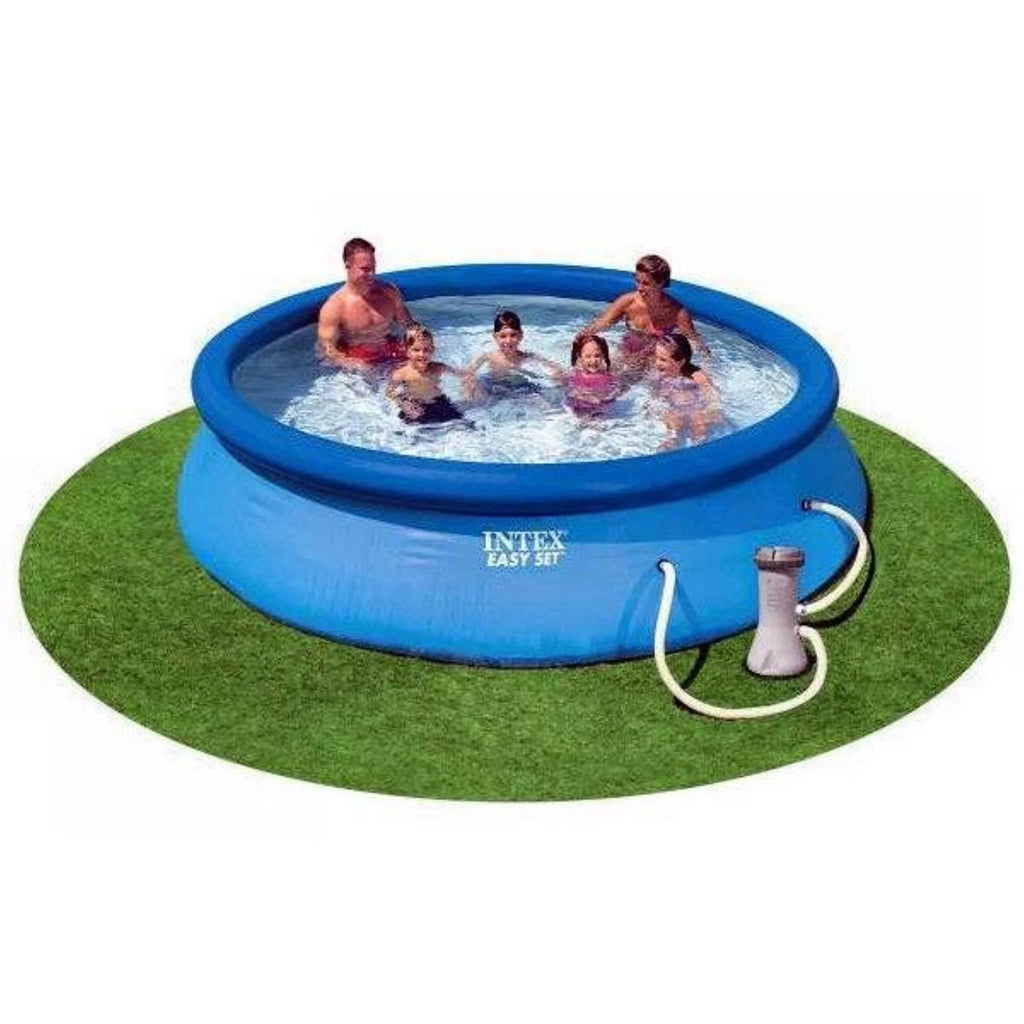 Open Box Intex Easy Set Inflatable Pool, Filter & Pump and Easy Set Pool Cover
