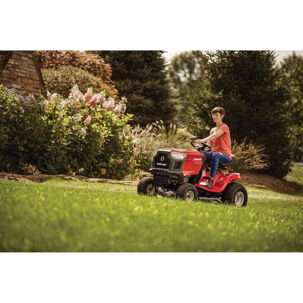 Troy-Bilt Pony 42 Riding Lawn Mower | 547cc Troy-Bilt Engine | 42" Side-Discharge | 7-Speed Shift On The Go Transmission