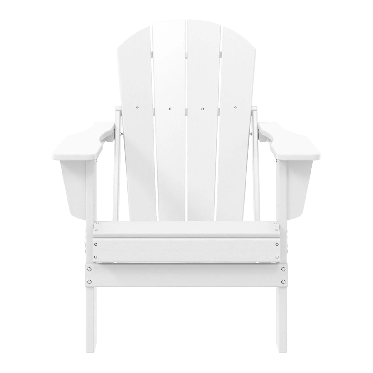 Westintrends Outdoor Folding HDPE Adirondack Chair, Patio Seat, Weather Resistant, Dark Brown
