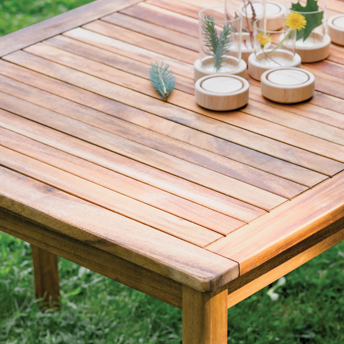 Guidecraft Acadia Kids Outdoor Long Table- Acacia Wood Activity Table for Kids, Seats 8 Children | Kids Picnic Table for Backyard & Outdoor Classrooms