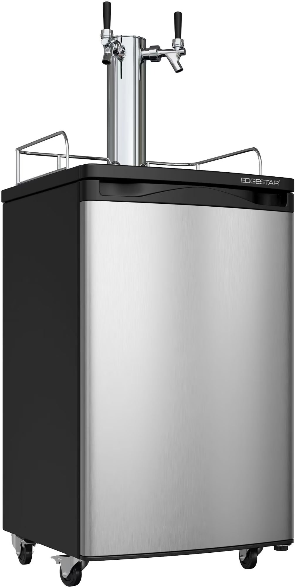 Edgestar Kc2000twin 20" Wide Dual Tap Kegerator For Full Size Kegs - Stainless Steel
