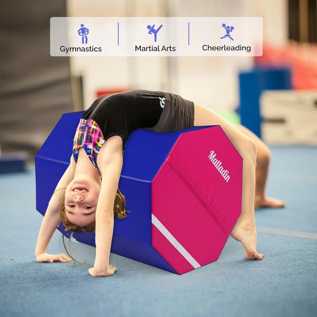 Matladin Octagon Gymnastics Skill Shapes, PVC Pink, 9.7 lb