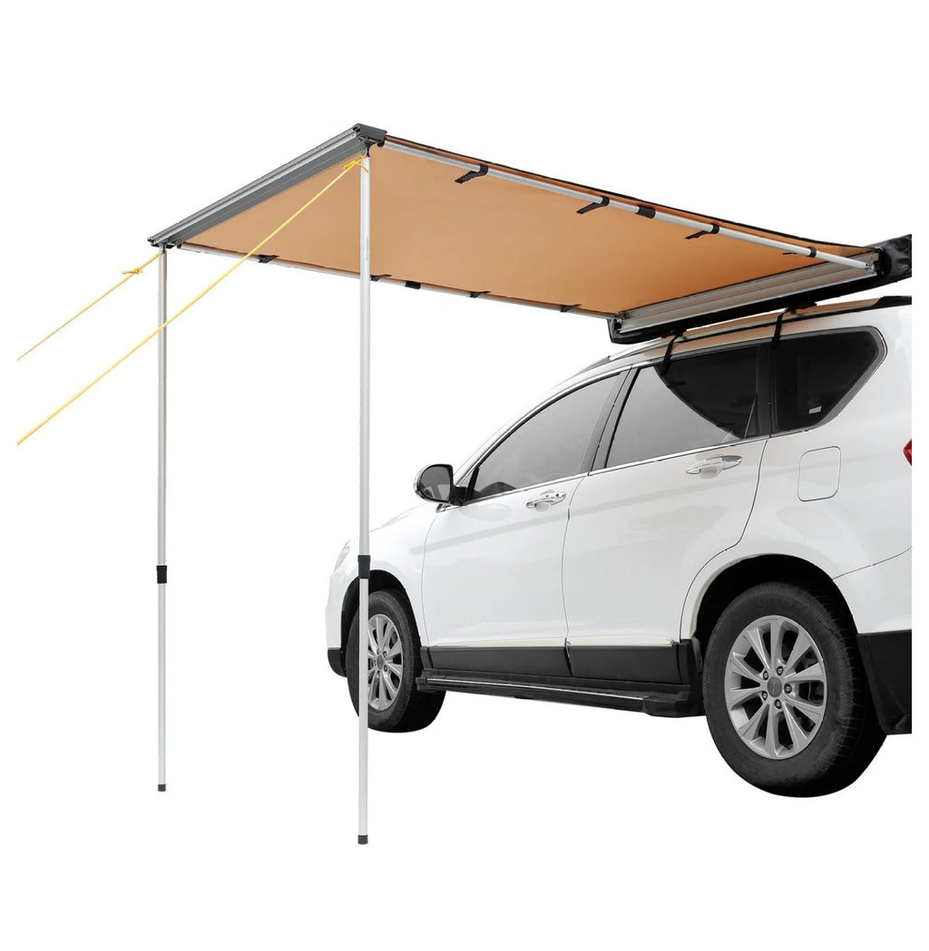 WaiRitoday 6.5x8.2ft Car Side Awning SUV Truck Rooftop Tent Sunshade Outdoor Camping