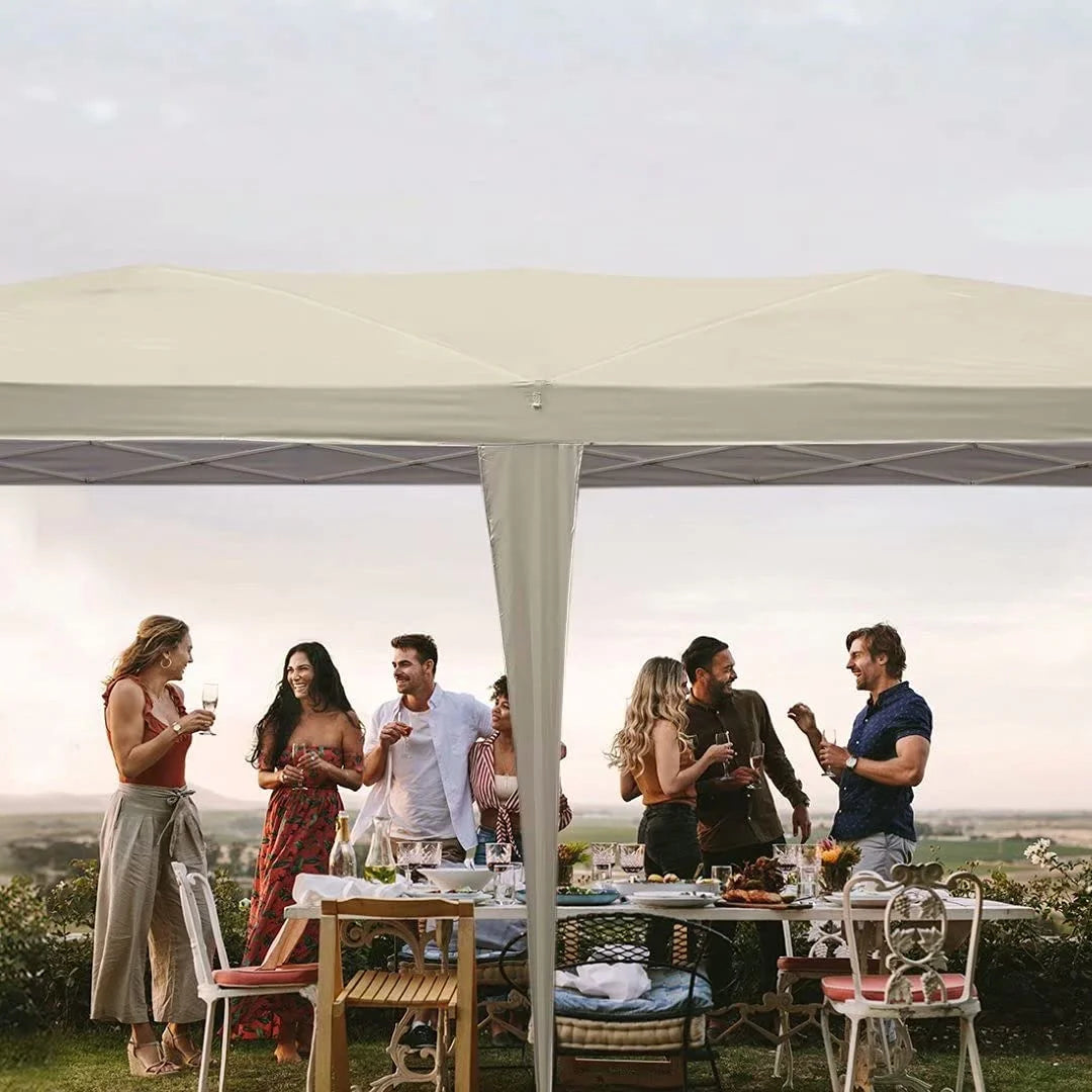 Quictent 10x20ft Easy Pop up Canopy Tent Instant Outdoor Canopy Shelter Folding Party Tent, White