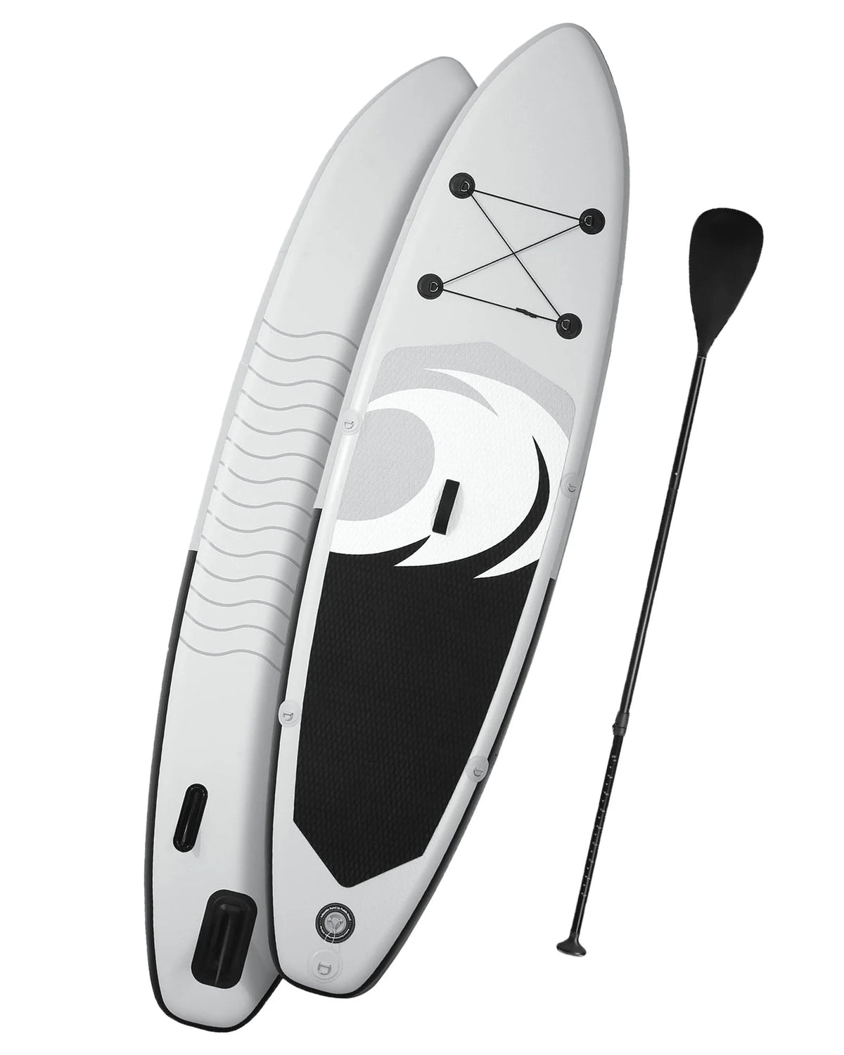 Naipo 10 in Inflatable Stand up Paddle Board 6 in Thick  SUP Paddle Board with Paddleboard Accessories Triple Action Pump Fishing Green