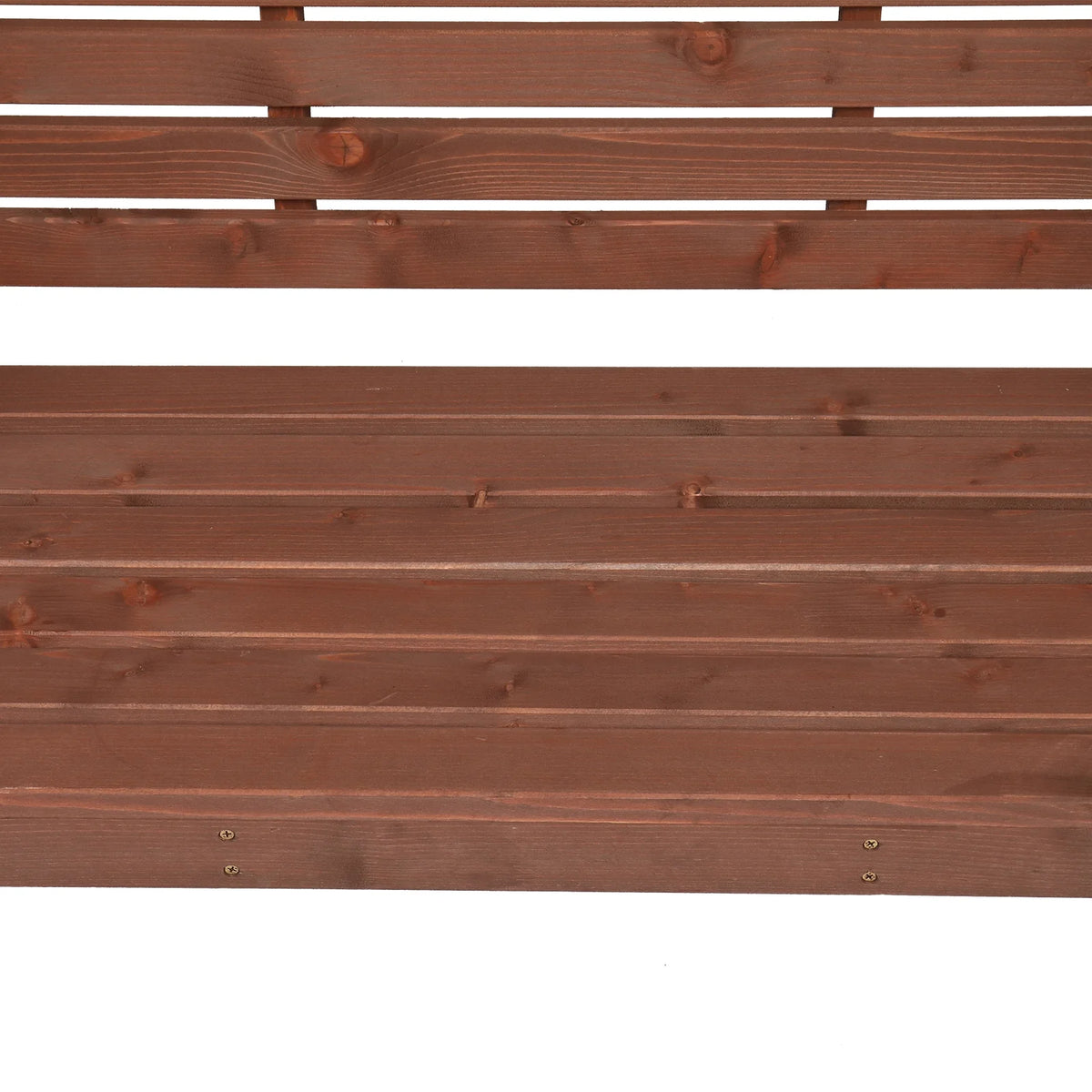 6.8FT Wooden Arch with Bench for 2 People, Garden Arbor Trellis for Climbing Plant, Outdoor Garden Lawn Backyard Patio Decor, Dark Brown