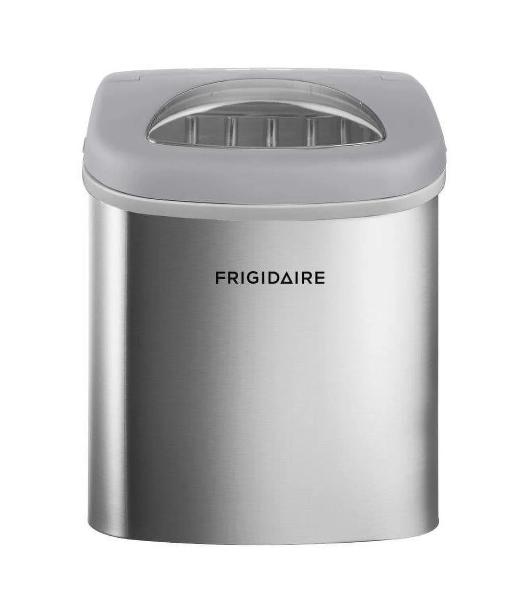 Frigidaire, 26 lbs. Ice Maker, Bullet-Shaped Ice, Stainless Steel, EFIC130