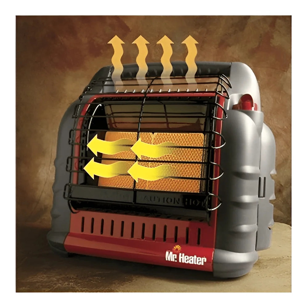 Mr. Heater Portable Big Buddy Propane Heater with 10-Feet Propane Hose Bundle