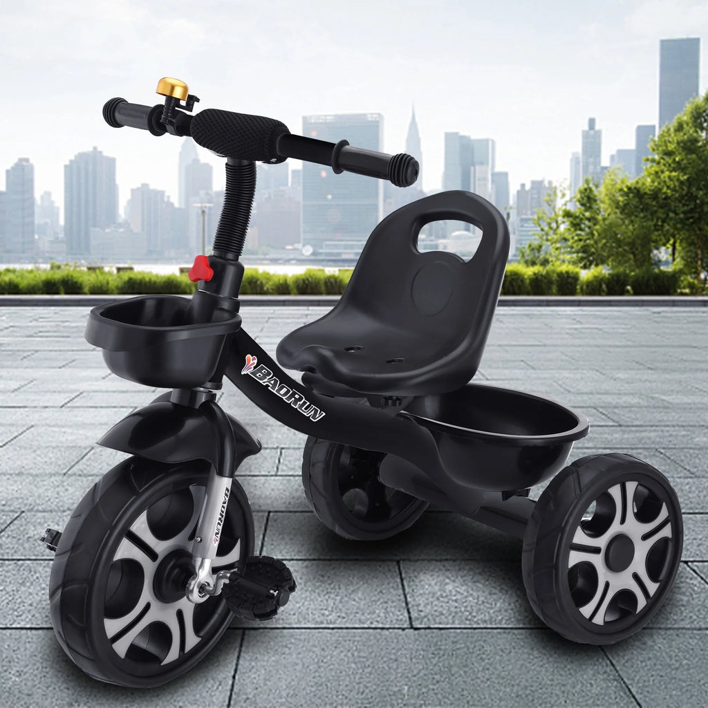 Kids Tricycles for 3-5 Years Old Boys and Girls with Storage Basket and Bell, Kids Balance Bike Riding Toys