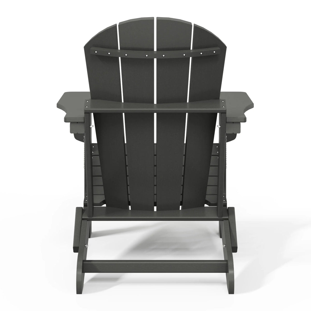 Westintrends Outdoor Folding HDPE Adirondack Chair, Patio Seat, Weather Resistant, Dark Brown