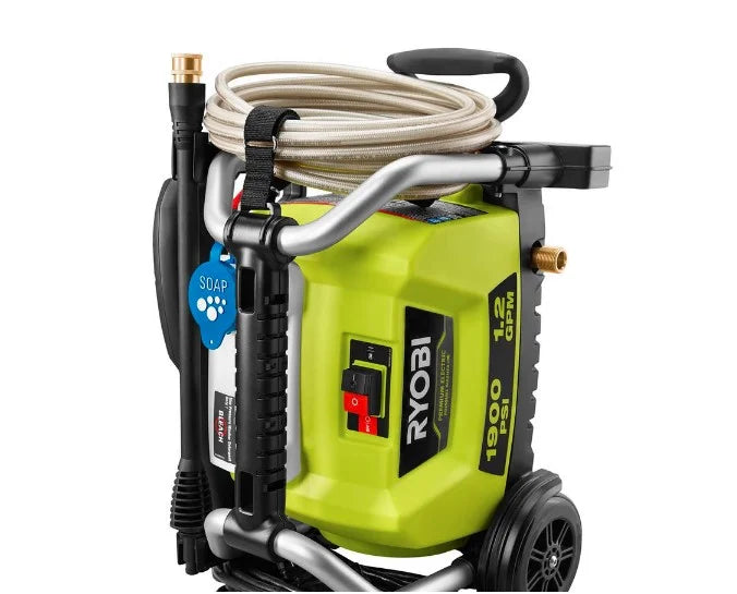RYOBI RY1419MTVNM 1900 PSI 1.2 GPM Cold Water Wheeled Electric Pressure Washer
