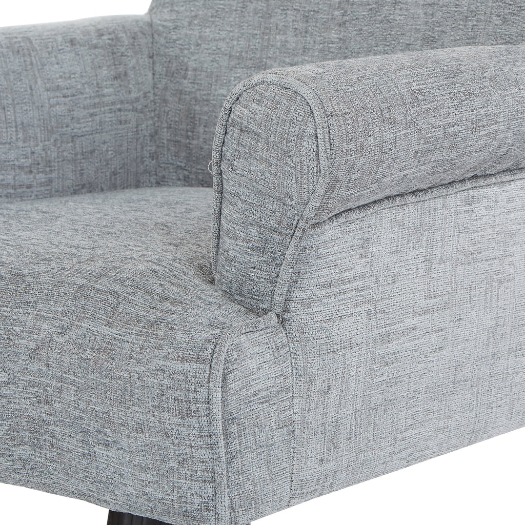 Megan Office Chair in Olive Green Fabric with Grey Wash Wood