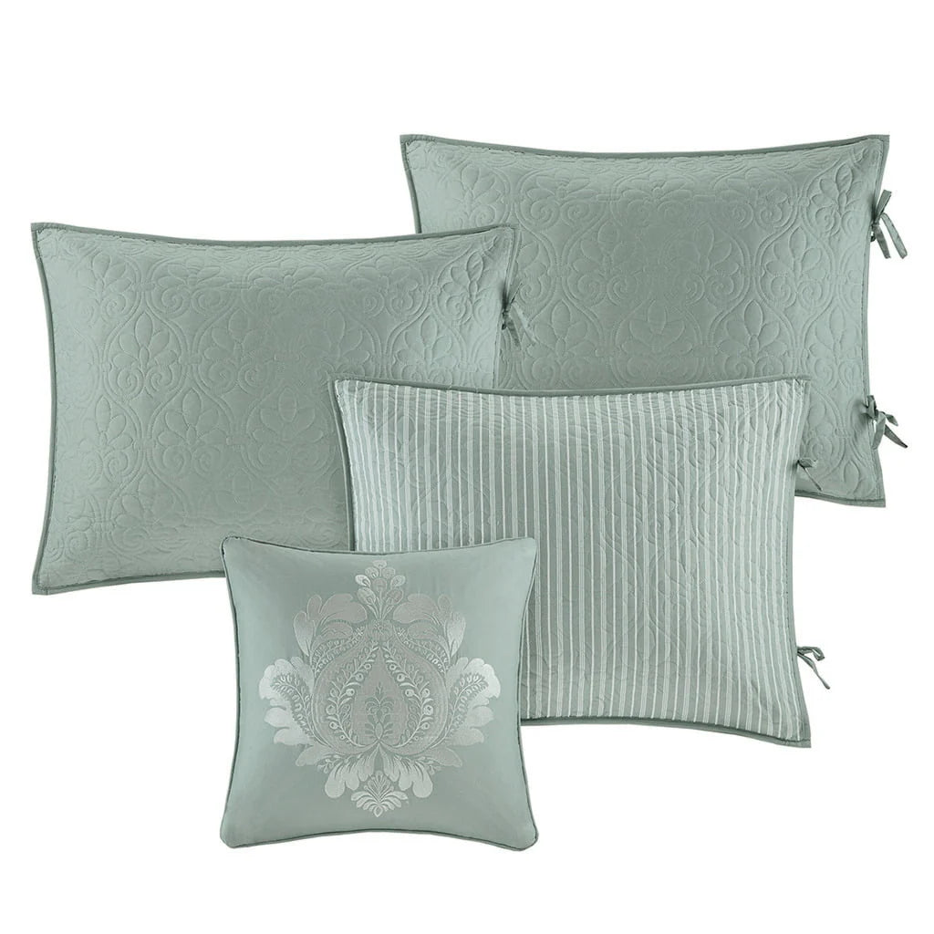 Home Essence Vancouver 6 Piece Reversible Daybed Cover Set, Seafoam