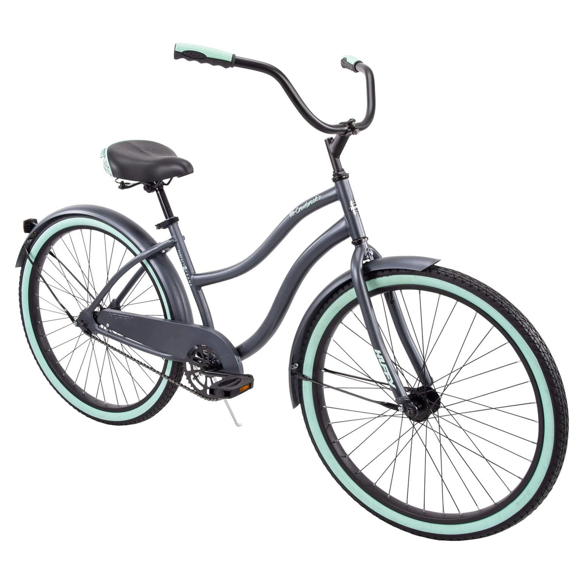 Huffy 26 Inch Cranbrook Women's Comfort Cruiser Bike, Gray