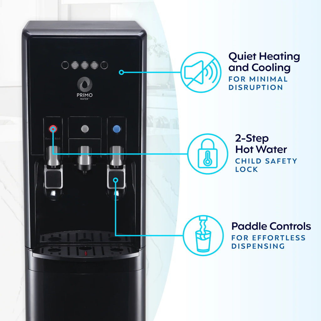 Primo Water® Bottom Loading Pro 2 Temp Water Dispenser with Single-Serve Coffee Maker, Black