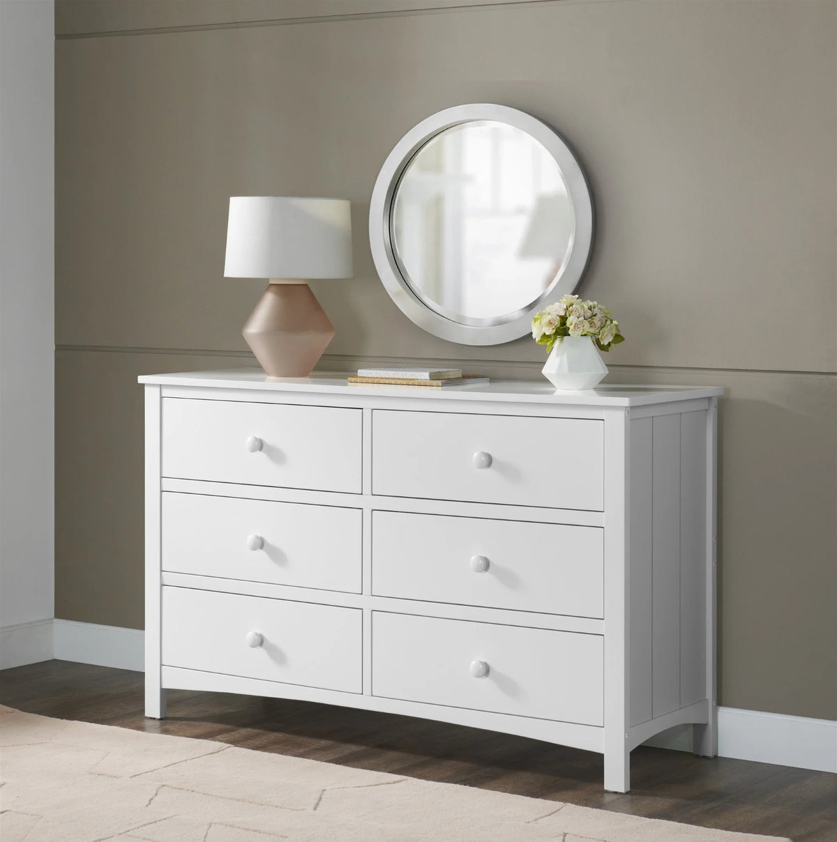 Oxford Baby Universal 6-Drawer Dresser, Snow White