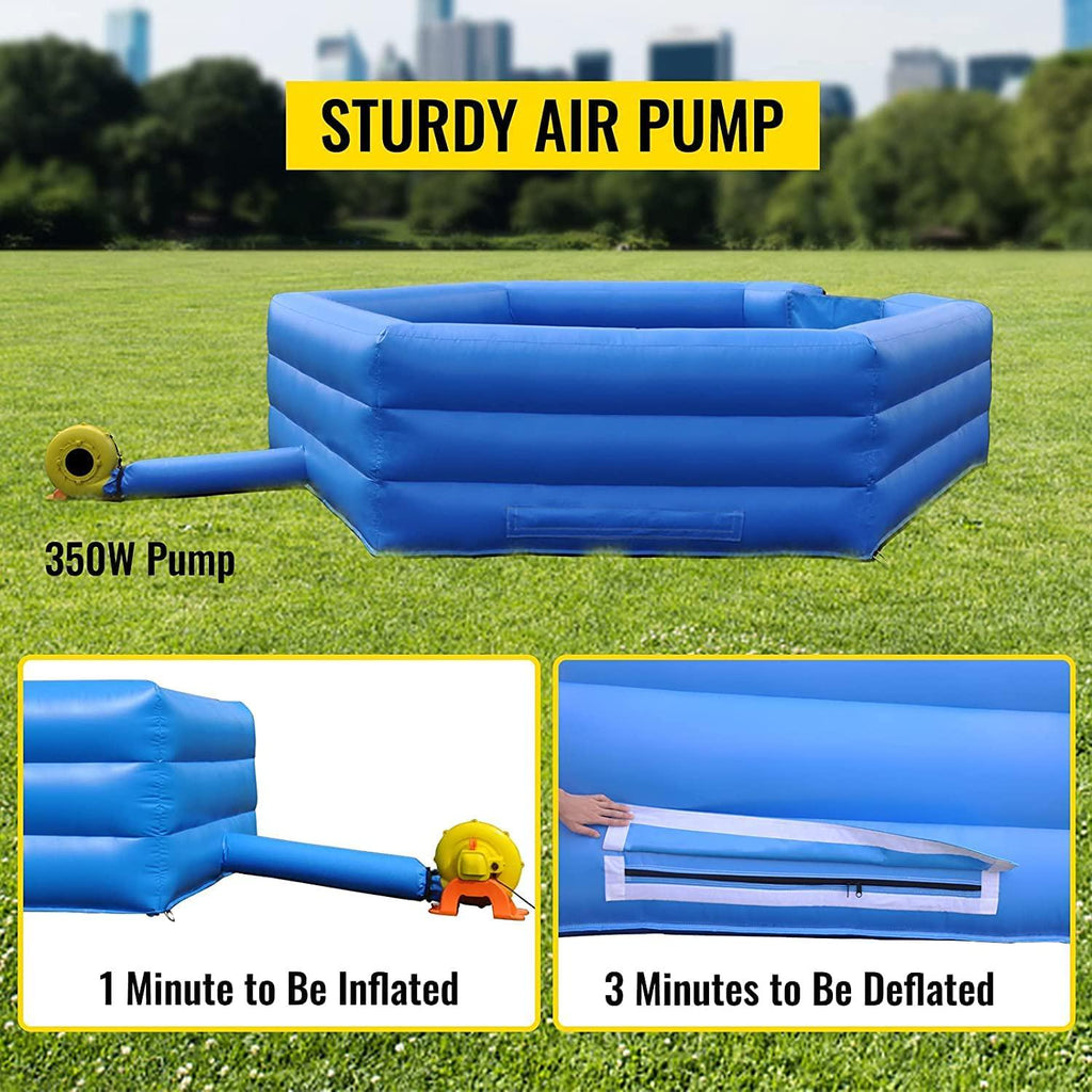 VEVOR Portable Gaga Ball Pit 15ft Inflatable with Electric Air Pump.Gaga Ball Pit Kit Inflatable Court for Outdoor Indoor Children Family Activity