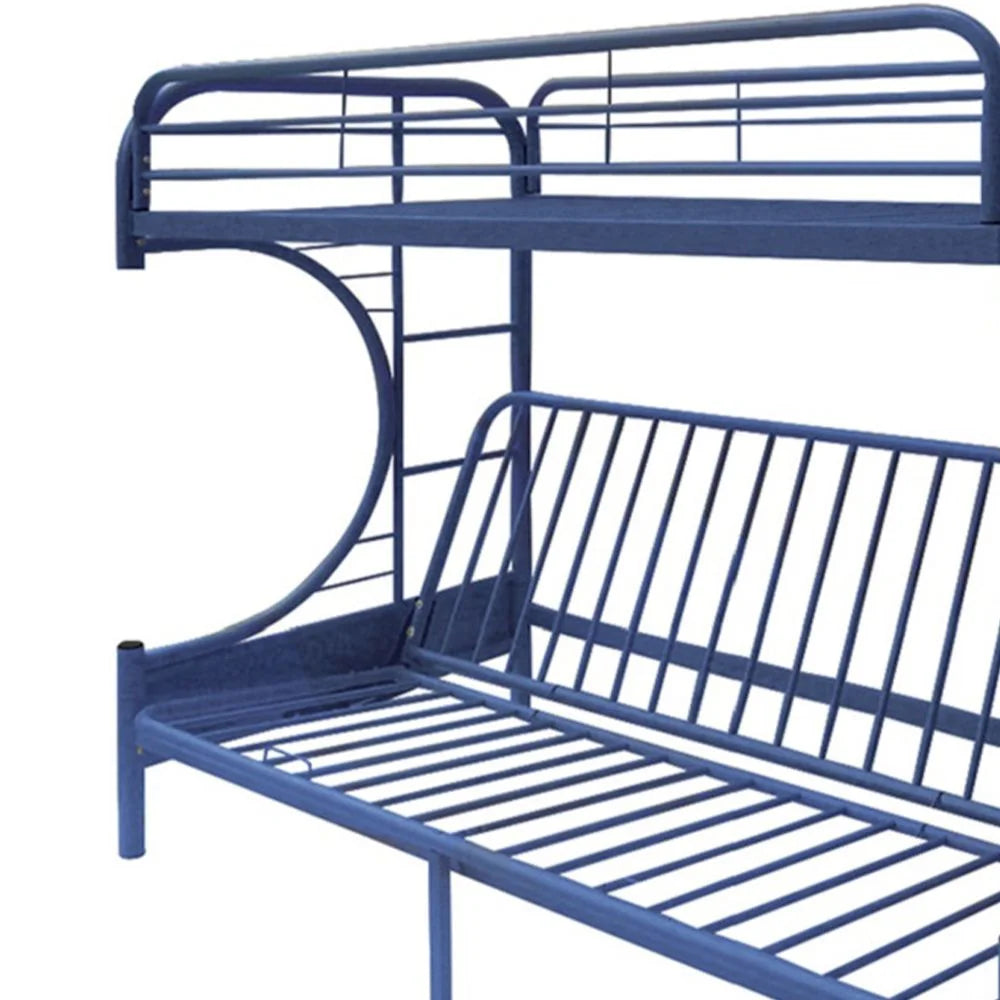 Acme Furniture Eclipse Twin over Full Futon Bunk Bed, Black
