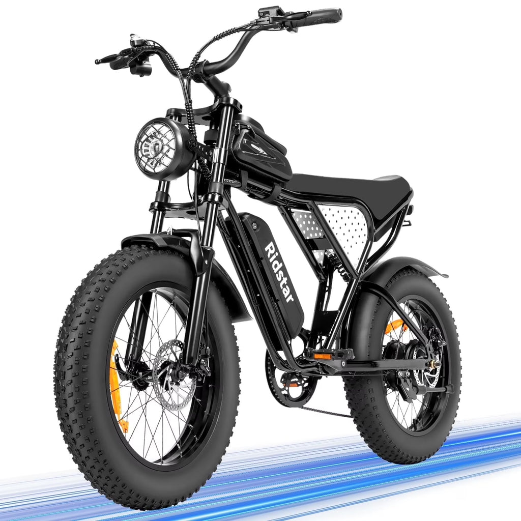 1500W MTB Electric Bicycle 48V 20Ah Removable Battery E-Bike Electric Bike for Adults 20" Fat Tire Electric Motorcycle, Shimano 7 speed Full Suspension Mountain Bike UL2849