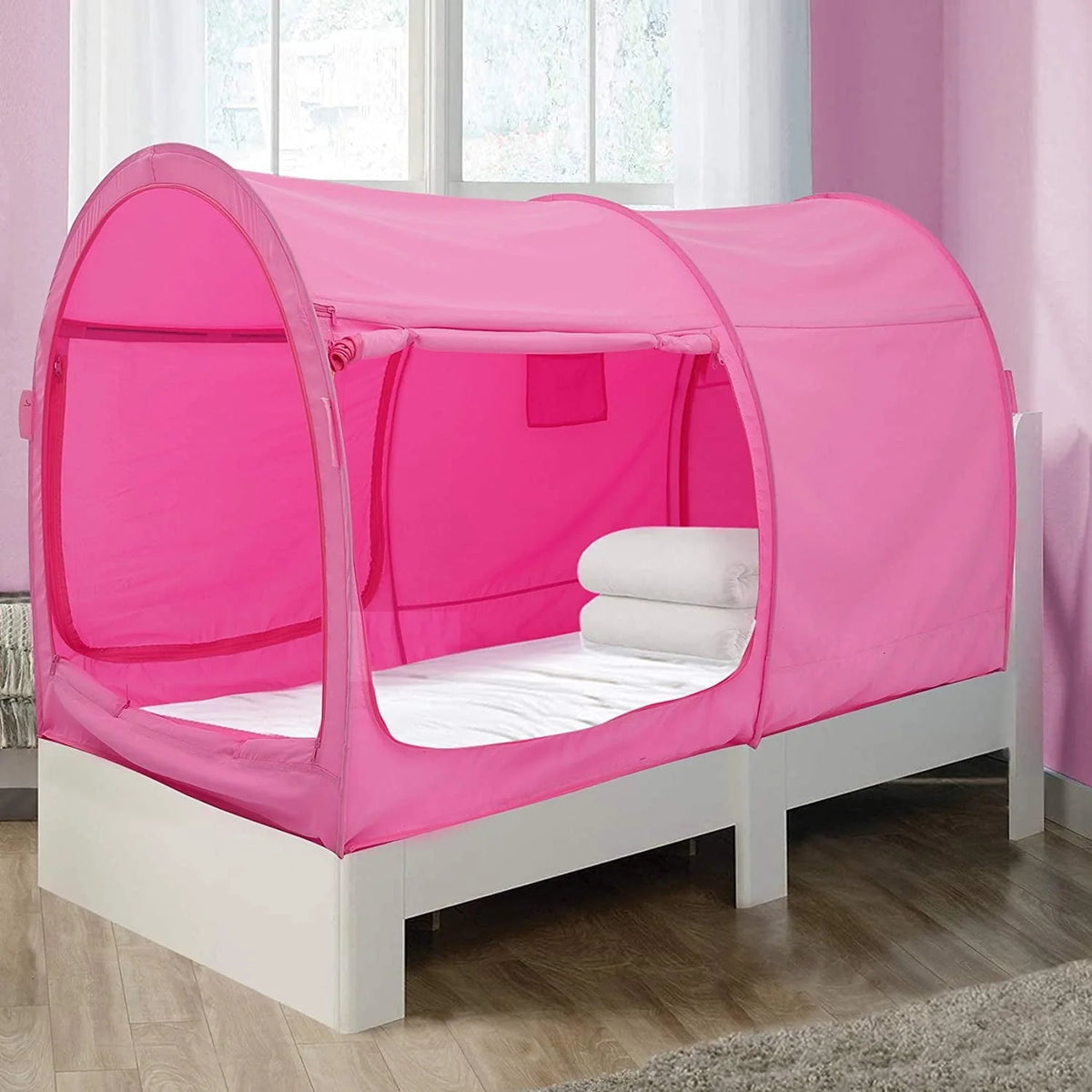 Alvantor Bed Tent Pop Up Canopy Full Pink
