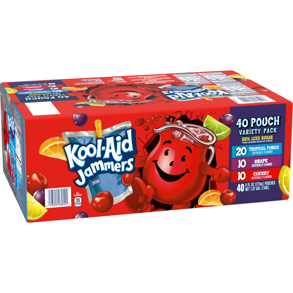 Kool-Aid, Jammers, Variety Pack, 6 fl oz, 40-Count