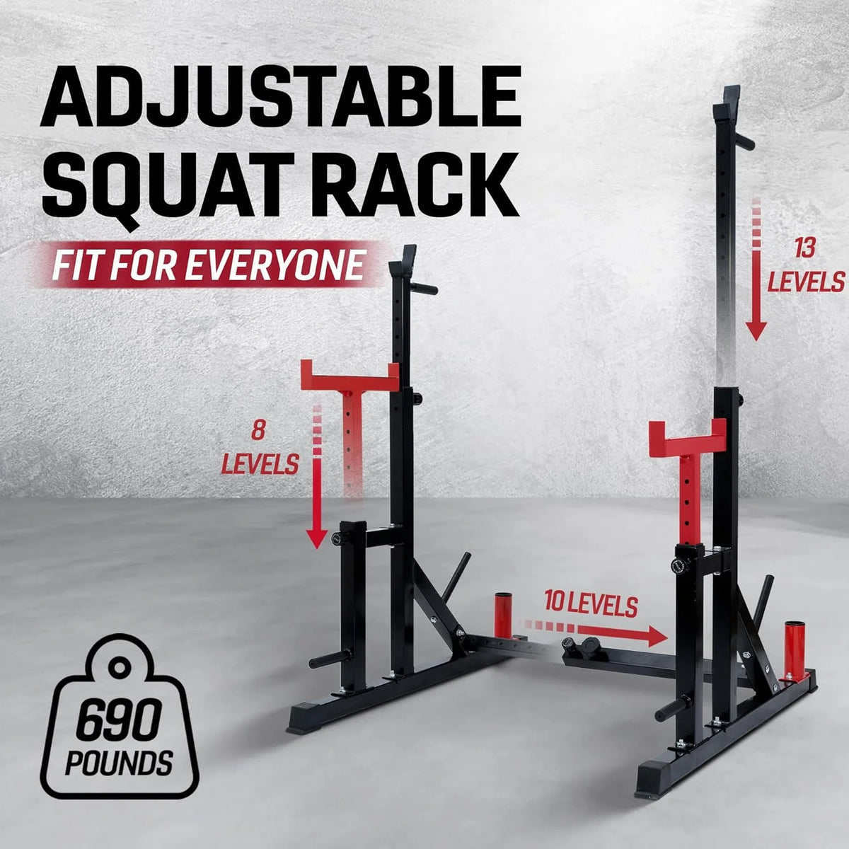 Yes4All Hip Thrust Leg Exercise Machines with Bench, Resistance Bands, Black/Red