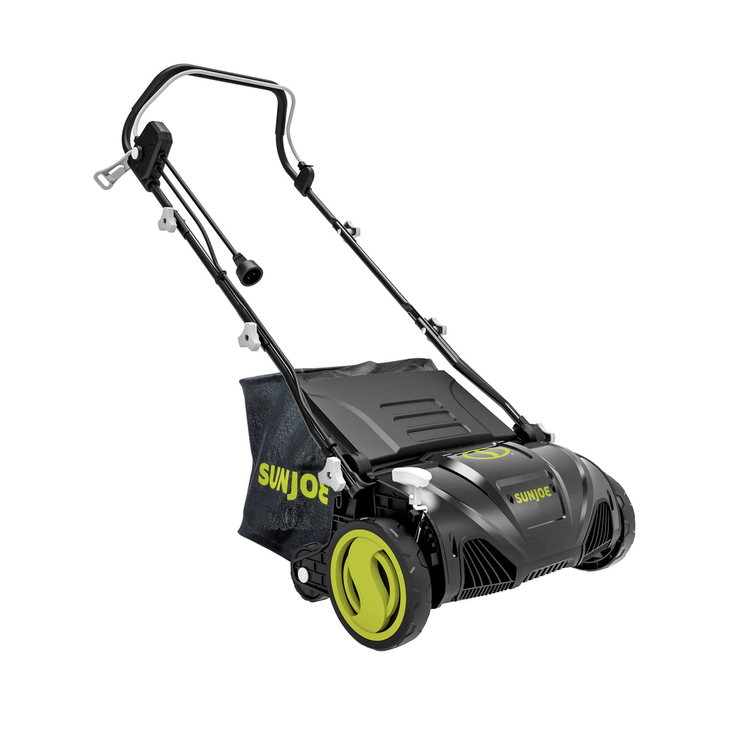 Sun Joe 15" Electric Lawn Dethatcher + Scarifier, 13-Amp, Adjustable Height
