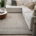 Rugs USA Devon Wool Blend Area Rug, 5' x 8', Devon Ivory