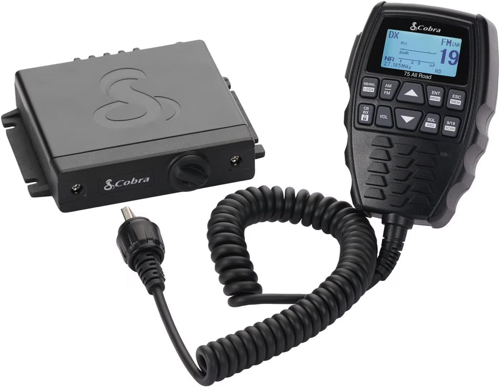 Cobra 75 All Road Wireless CB Radio - Bluetooth, AM/FM, Noise Cancellation, Waterproof IP66