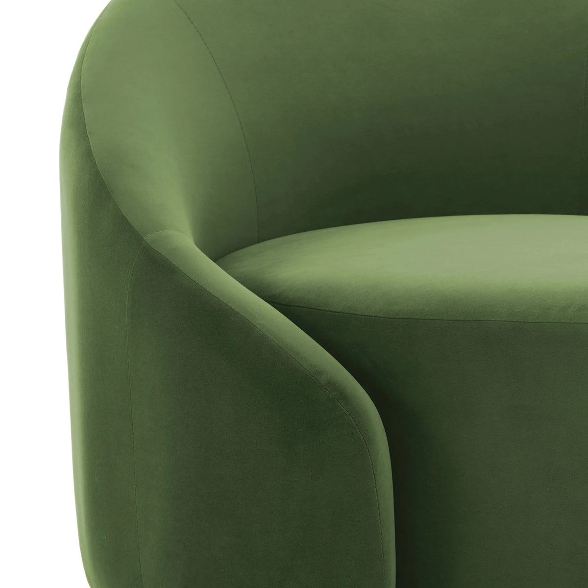 360 Swivel Accent Chair for Living Room, Boucle Barrel Armchair Single Sofa Chair Reading Chair, Sage Green