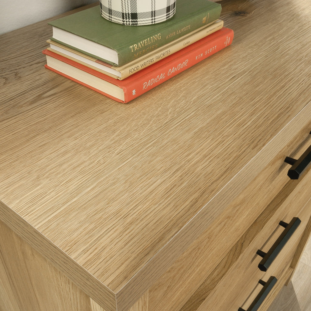 Erie Collection by Sauder 4-Drawer Bedroom Dresser, Timber Oak Finish