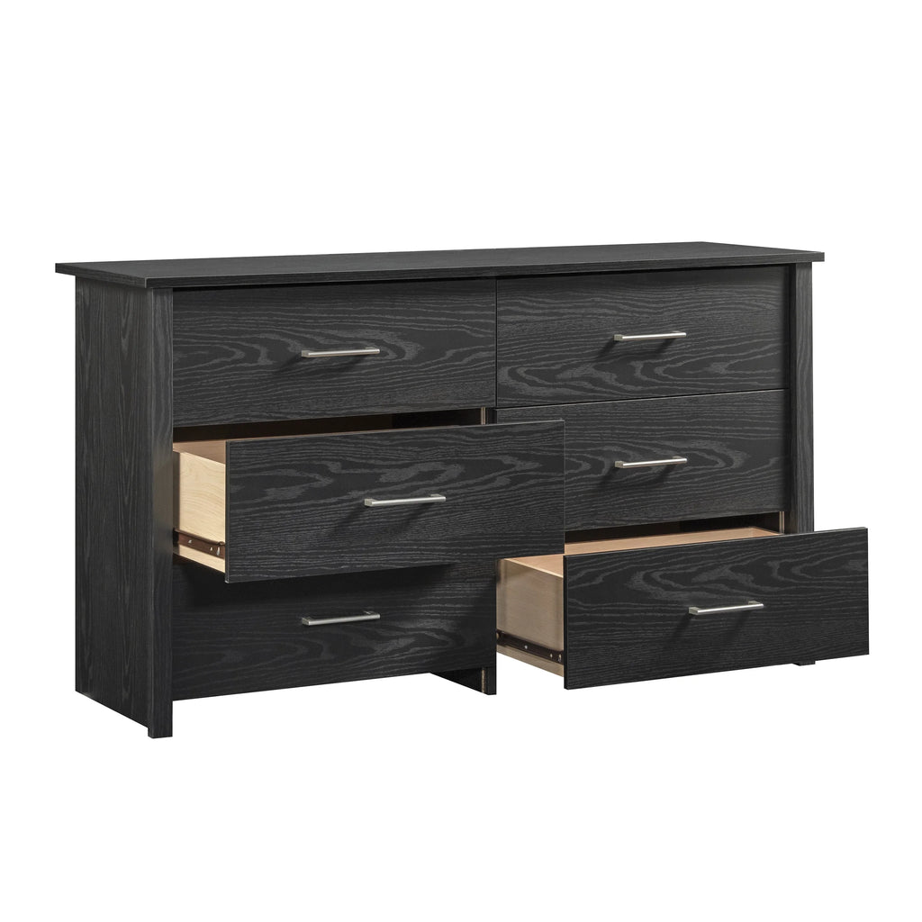 Mainstays Hillside 6-Drawer Dresser, Soft White Finish