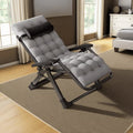 Naipo Zero Gravity Chair, Folding Adjustable Indoor Outdoor Foldable Padded Lounge Chair Reclining Lounge Chair with Removable Cushion, Headrest and Cup Holder, 353lbs