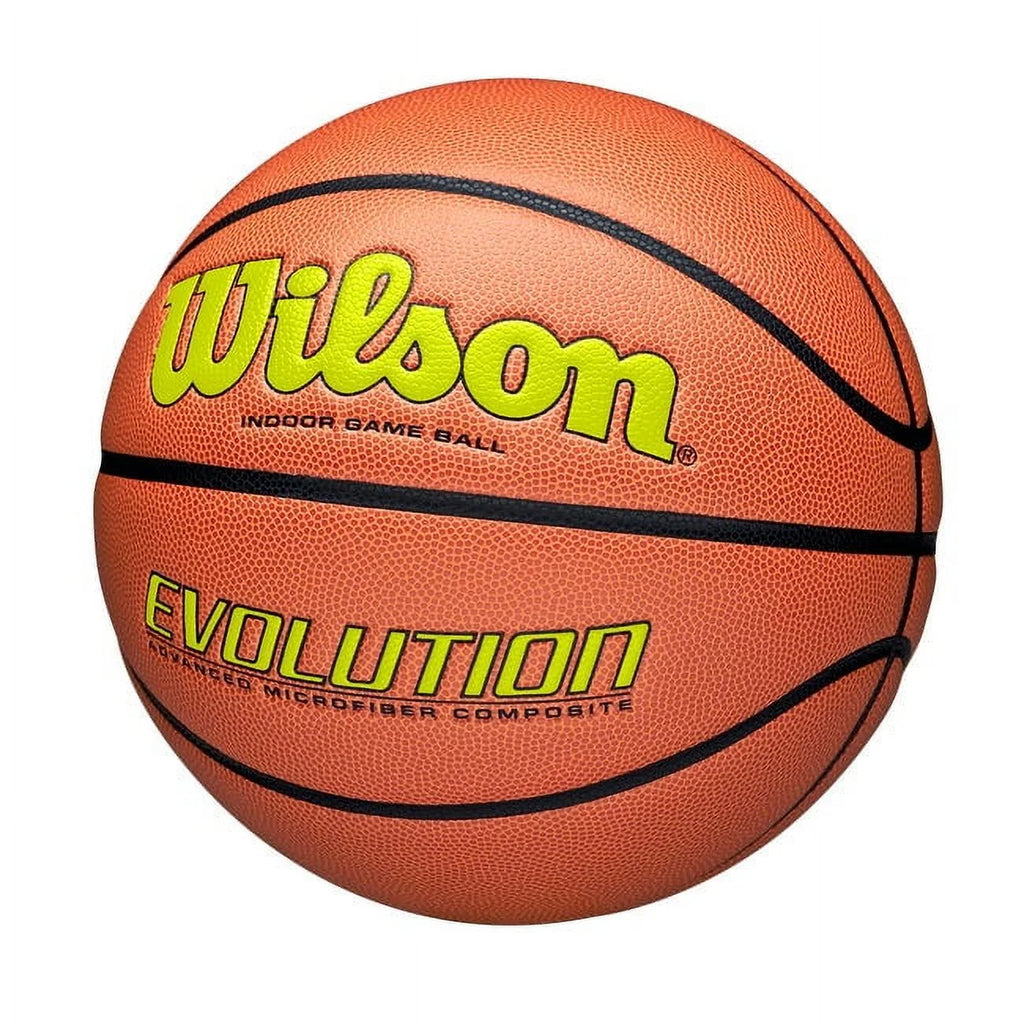 Wilson Evolution Baloncesto de Juego Interior - Negro, Talla 7 - 29,5"