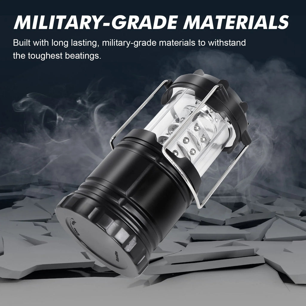 YOLETO 2 Packs LED Camping Lantern, Emergency Light for Power Outages & Survival Kits, Essential Camping Gear Accessory